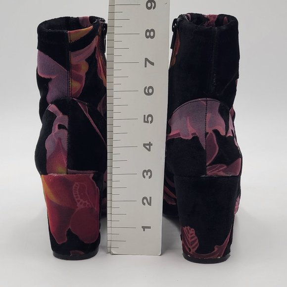 Steve Madden Velvet Floral Burnout Booties - Picture 11 of 15